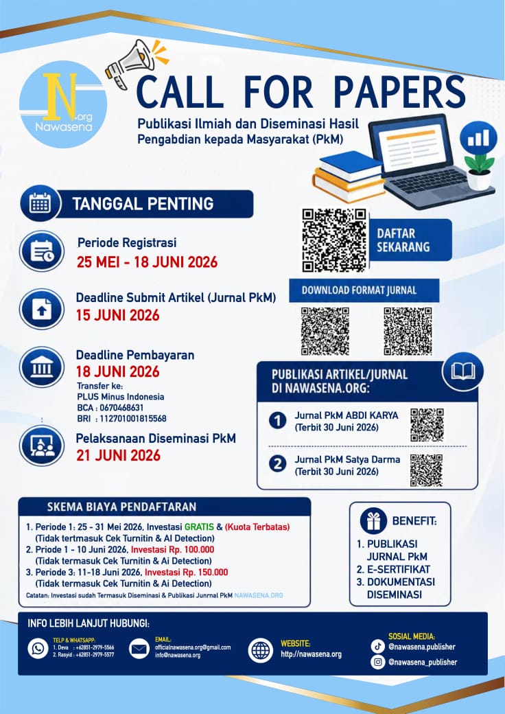 Call for Papers flyer for SENATIS-1 and PkM Journal Publication